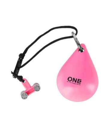 Набор хула-хуп OHA02, розовый, с утяжелителем — One Fitness + пояс для талии BR160