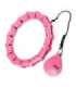 Набор хула-хуп OHA02, розовый, с утяжелителем — One Fitness + пояс для талии BR160