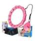 Набор хула-хуп OHA02, розовый, с утяжелителем — One Fitness + пояс для талии BR160