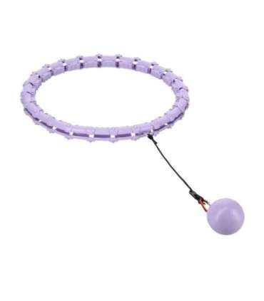 Набор хула-хуп OHA02, фиолетовый, с утяжелителем One Fitness и поясной поддержкой BR160