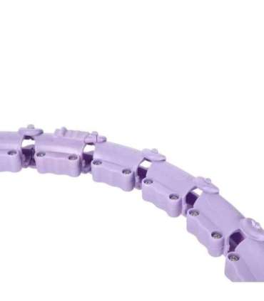 Набор хула-хуп OHA02, фиолетовый, с утяжелителем One Fitness и поясной поддержкой BR160