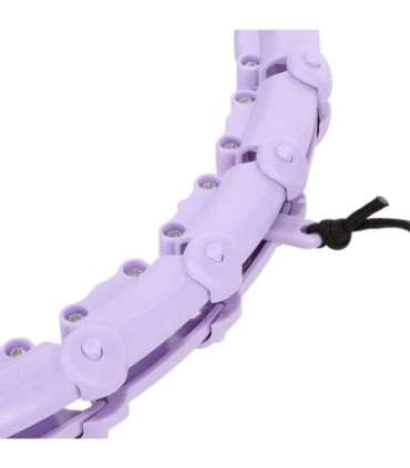 Набор хула-хуп OHA02, фиолетовый, с утяжелителем One Fitness и поясной поддержкой BR160