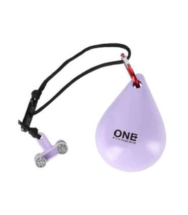 Набор хула-хуп OHA02, фиолетовый, с утяжелителем One Fitness и поясной поддержкой BR160