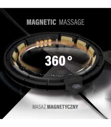 SET HULA HOOP HHM13 BLACK/GOLD WITH WEIGHT AND COUNTER HMS + WAIST SUPPORT BR163 BLACK ONE SIZE