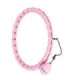Комплект хула-хуп HHW11, светло-розовый с утяжелителем (HMS) + поддержка талии BR163 черная, большого размера
