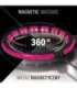 SET HULA HOOP MAGNETIC BLACK/PINK HHM16 WITH WEIGHT + COUNTER HMS + WAIST SUPPORT BR163 BLACK