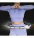 SET HULA HOOP MAGNETIC BLACK HHM15 WITH WEIGHT + COUNTER HMS + WAIST SUPPORT BR163 RED