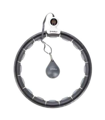 SET HULA HOOP MAGNETIC BLACK HHM15 WITH WEIGHT + COUNTER HMS + WAIST SUPPORT BR163 RED