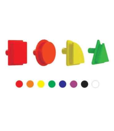 MASTERKIDZ Геометрические элементы 8 цветов 256 шт Аксессуары для STEM-досок
