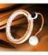 SET HULA HOOP MAGNETIC WHITE/ORANGE HHM21 WITH WEIGHT + COUNTER HMS + SLIMMING BELT BR1313