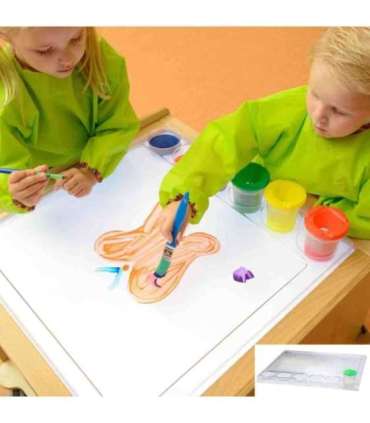 MASTERKIDZ Kwadratowa Taca do Malowania Montessori