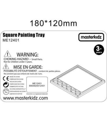 MASTERKIDZ Kwadratowa Taca do Malowania Montessori