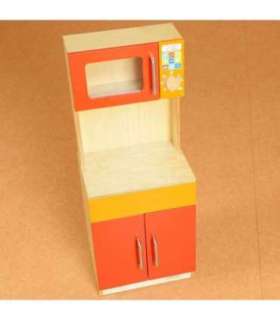 MASTERKIDZ деревянный кухонный стеллаж/шкаф для кухни + микроволновка