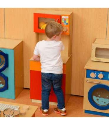 MASTERKIDZ puidust köögiriiul/kapp kööki + mikrolaineahi