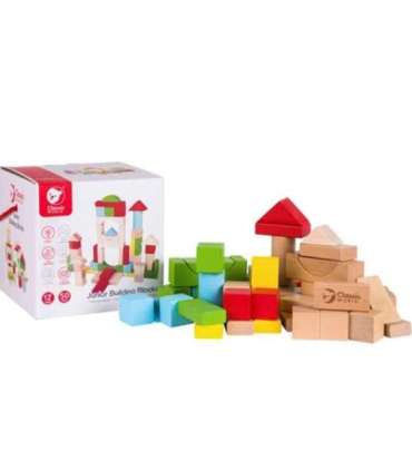 CLASSIC WORLD Деревянные кубики для детей, 50 шт.