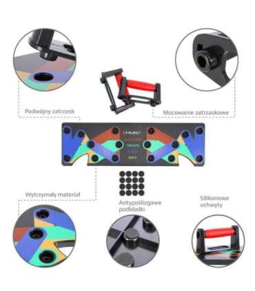 PU10R многофункциональный коврик для отжиманий HMS