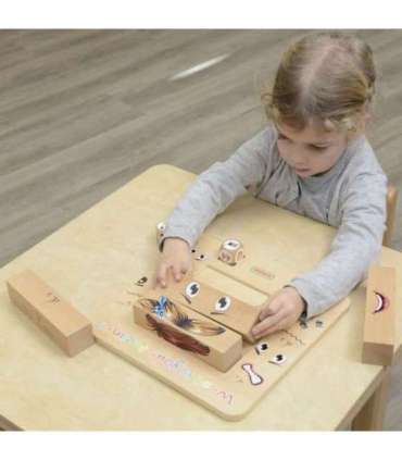 MASTERKIDZ Montessori puidust mäng — emotsioonide õppimine