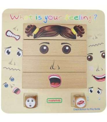 MASTERKIDZ Montessori puidust mäng — emotsioonide õppimine