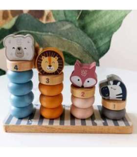 VIGA PolarB puidust Montessori õppepusle loomakestega