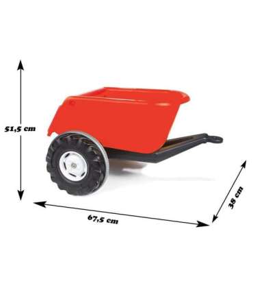 WOOPIE haagis SUPER TRAILER Punane 35 kg
