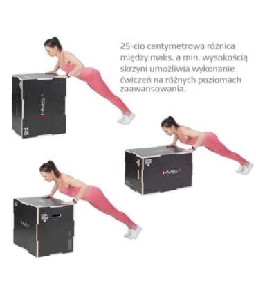 DSC02 Черный плиометрический тренажер для груди HMS