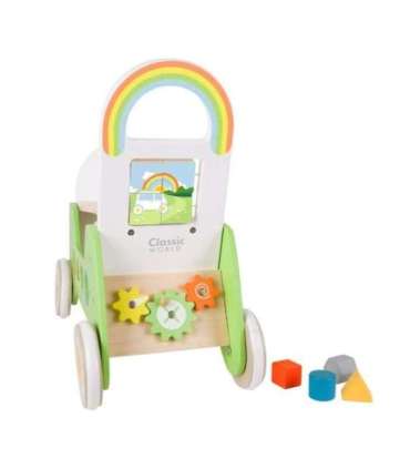 CLASSIC WORLD Деревянная каталка MONTESSORI 2-в-1