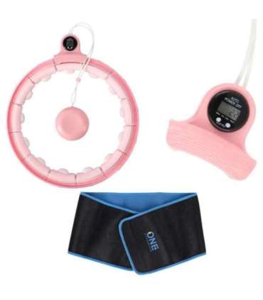FH02 розовый хула-хуп с грузиком и счётчиком, в наличии