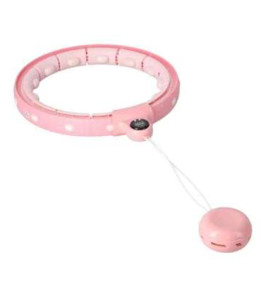 FH02 розовый хула-хуп с грузиком и счётчиком, в наличии