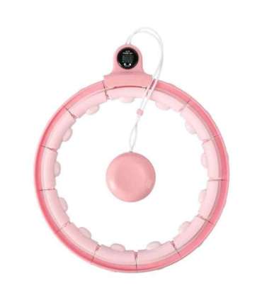 FH02 розовый хула-хуп с грузиком и счётчиком, в наличии