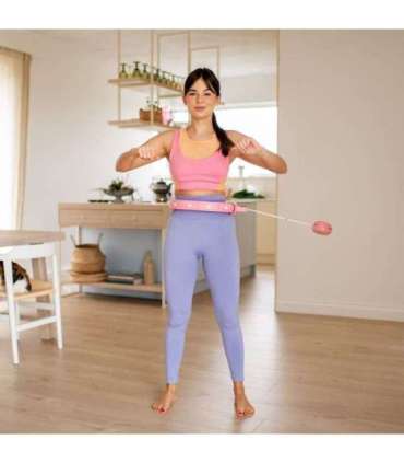 FH02 розовый хула-хуп с грузиком и счётчиком, в наличии