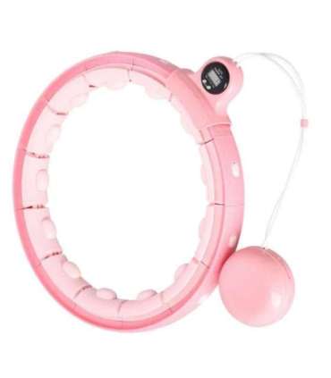 FH02 розовый хула-хуп с грузиком и счётчиком, в наличии