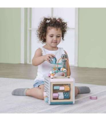 VIGA PolarB Activity Box puidust hariv 5-ühes mängukeskuse kuubik