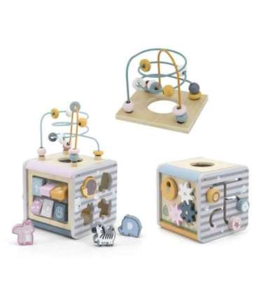 VIGA PolarB Activity Box puidust hariv 5-ühes mängukeskuse kuubik