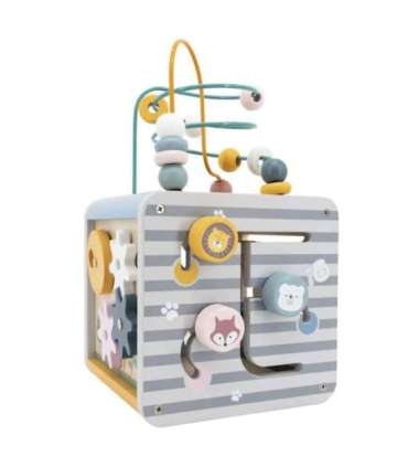 VIGA PolarB Activity Box puidust hariv 5-ühes mängukeskuse kuubik