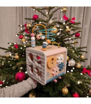 VIGA PolarB Activity Box puidust hariv 5-ühes mängukeskuse kuubik