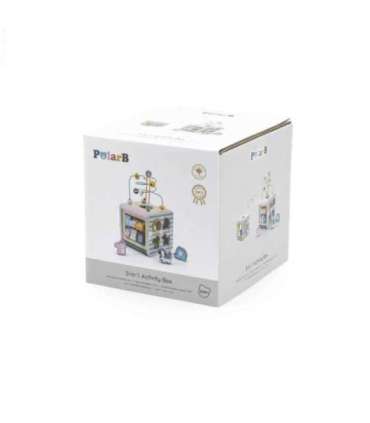 VIGA PolarB Activity Box puidust hariv 5-ühes mängukeskuse kuubik
