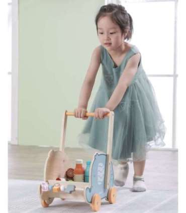 VIGA PolarB деревянная 2-в-1 ходунки и каталка — слоник