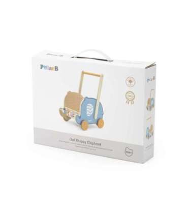 VIGA PolarB деревянная 2-в-1 ходунки и каталка — слоник