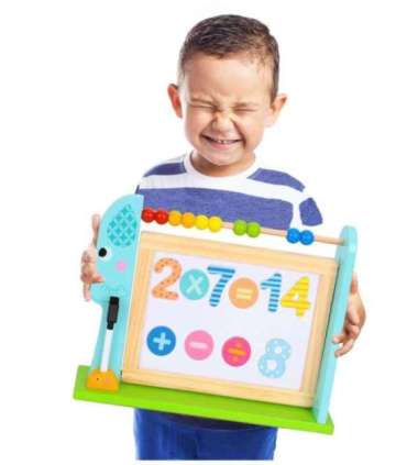 TOOKY TOY Большая деревянная двусторонняя магнитно-меловая доска