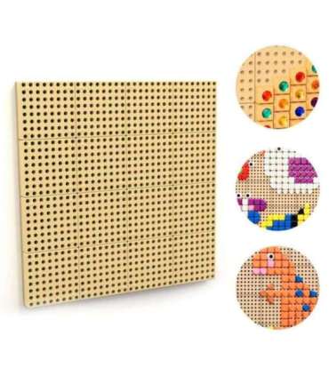 MASTERKIDZ Настенная панель Научная доска Креативная STEM + монтажная панель 80 x 80 см