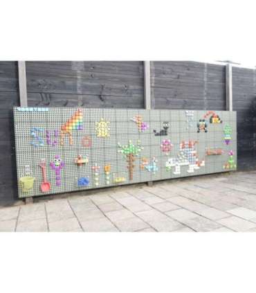 MASTERKIDZ seinapaneel - loominguline STEM teadustahvel välitingimiseks + paigalduspaneel, 120x80 cm