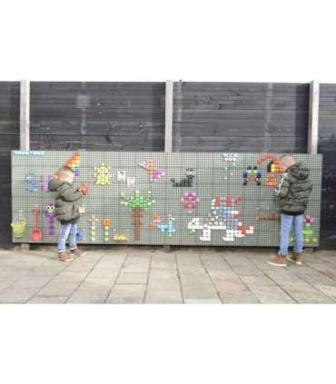 MASTERKIDZ seinapaneel - loominguline STEM teadustahvel välitingimiseks + paigalduspaneel, 120x80 cm