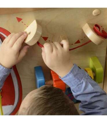 MASTERKIDZ обучающая доска - развитие мелкой моторики, шнуровка, Монтессори