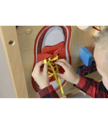 MASTERKIDZ обучающая доска - развитие мелкой моторики, шнуровка, Монтессори