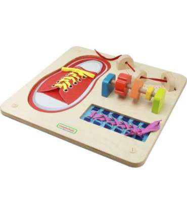 MASTERKIDZ обучающая доска - развитие мелкой моторики, шнуровка, Монтессори