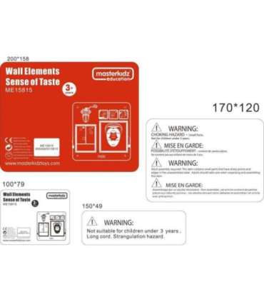 MASTERKIDZ Монтессори обучающая доска — чувство вкуса