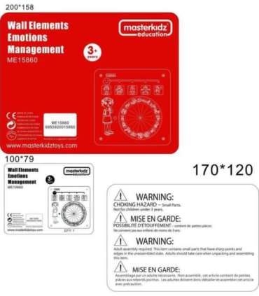MASTERKIDZ õppetahvel Emotsioonide õppimine Emotsioonide juhtimine Montessori