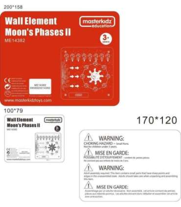 MASTERKIDZ Монтессори обучающая доска Фазы Луны