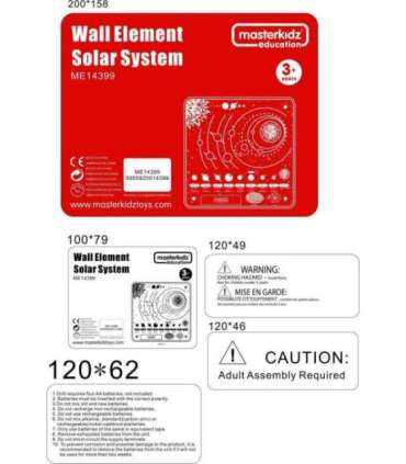 MASTERKIDZ hariduslik plakat: Päikesesüsteem