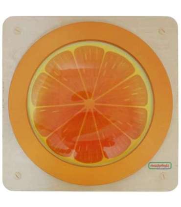 MASTERKIDZ Tablica Edukacyjna Sensoryczna Pomarańcza